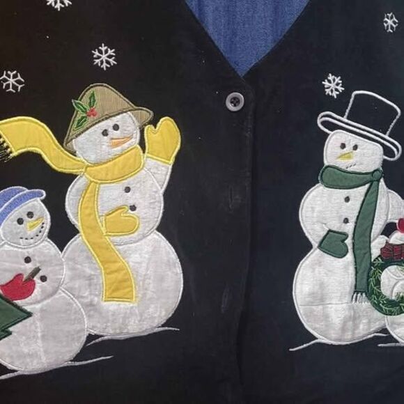 Christmas Vest Womens 14 L XL - Picture 2 of 4